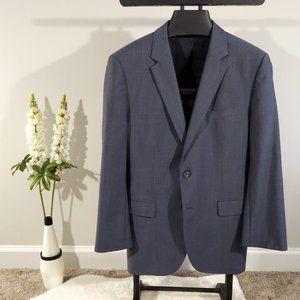 Boss Slate Gray Wool Suit Size 42